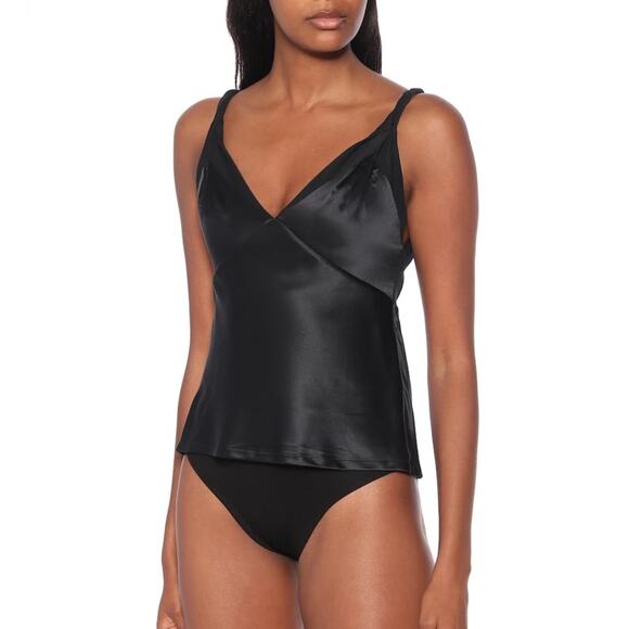 RtA Livia 100% Silk And Stretch-tulle Bodysuit - Black - Picture 2 of 15